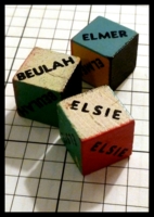 Dice : Dice - Game Dice - Elsie the Cow Game by Selchow and Righter 1941 - Ebay May 2013